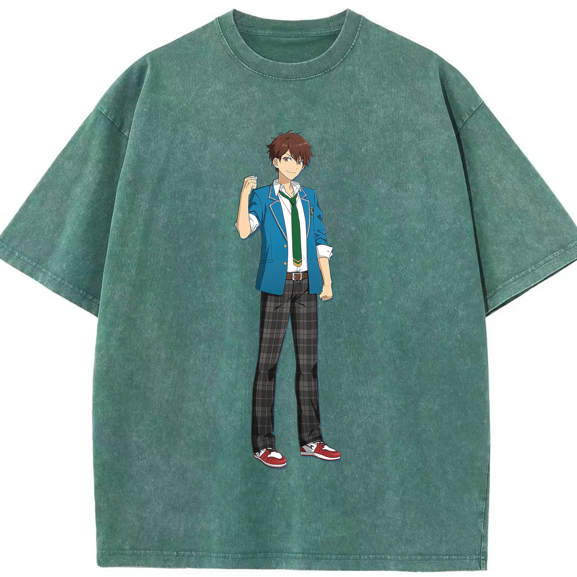 （画像用） あんさんぶるスターズ! Ensemble Stars 綿100% ヴィンテージ風 半袖Tシャツ（フロントプリント）